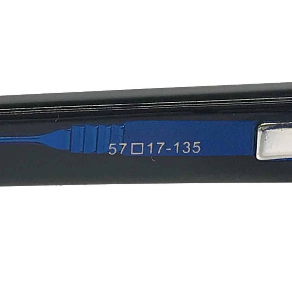 Sama Eyeglasses Frames Strada BLK/DENIM Black Clear Blue Full Rim 57-17-135